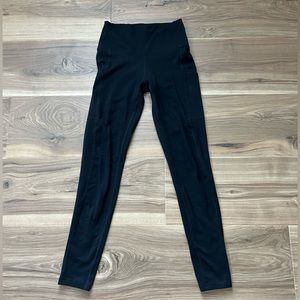 black aerie leggings with pockets size small